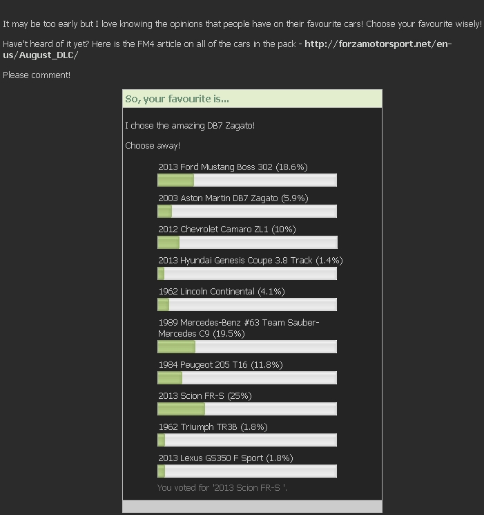 Name:  August Forza4 DLC poll.jpg
Views: 349
Size:  96.5 KB